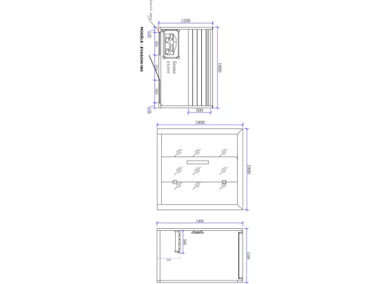 Sauna Boreal® Evasion 180 - sauna de luxe en cèdre rouge 3 à 4 personnes