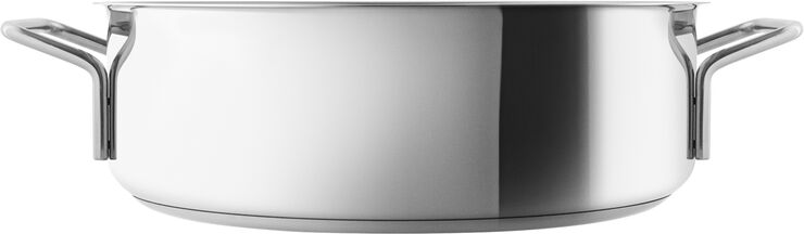 Eva Trio Stainless Steel Sautergryde 28 cm med 2 greb Polished steel