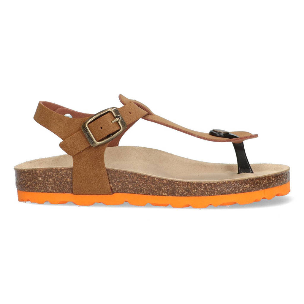 Braqeez Sammy Spainsandalen cognac