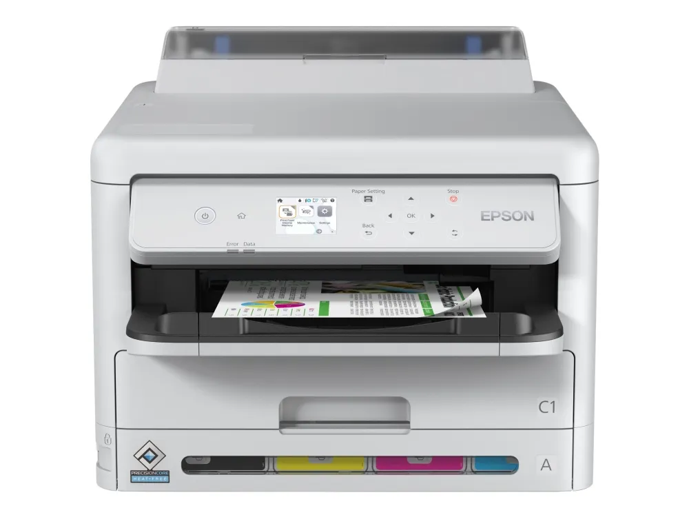 Epson WorkForce Pro WF-C5390DW - Printer - farve - Duplex - blækprinter - A4/Legal - 4800 x 1200 dpi - op til 25 spm (mono) / op til 25 spm (farve) - kapacitet: 330 ark - USB, Wi-Fi, Gigabit LAN