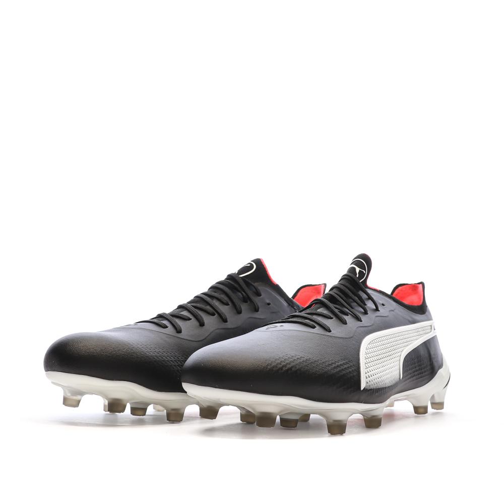 Puma Chaussures de football Noire/Blanche Homme PumaKing Ultimate
