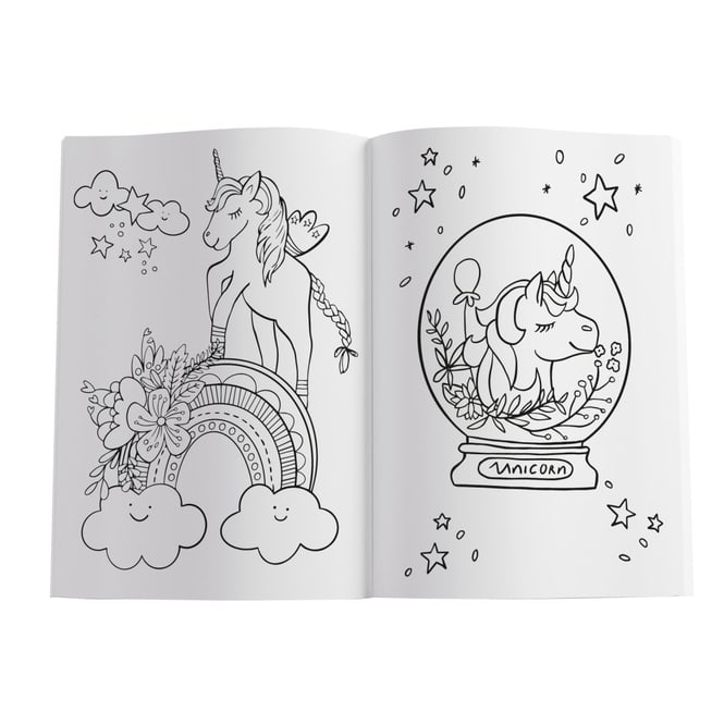 Malbuch - Mein Einhorn - mit über 100 Stickern