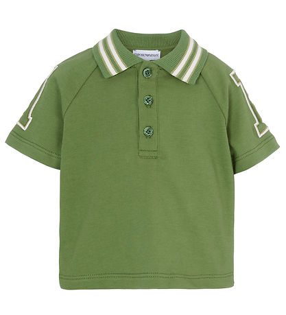 Emporio Armani Polo - Grünkohl m. Weiß