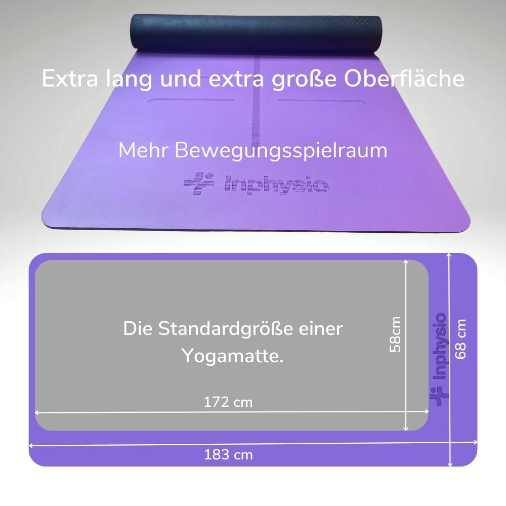 INPHYSIO AdhärenceMAX, Rutschfeste Yogamatte 0.42