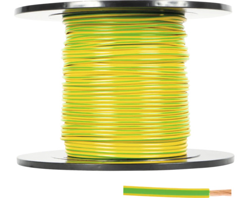 H07 VK 1G6 mm² groen/gele enkeladerige kabel, verkocht per meter