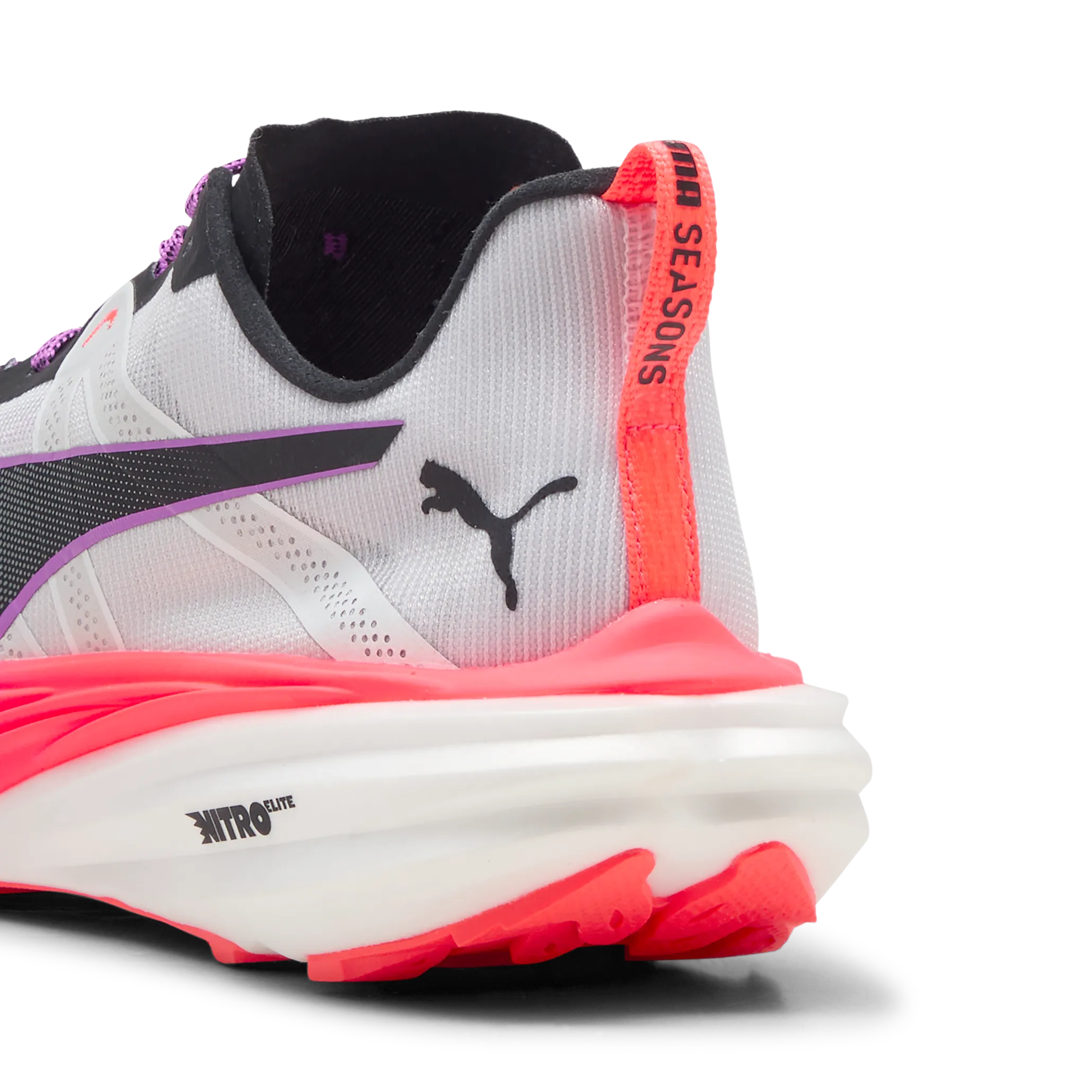 Puma Deviate Nitro Elite Trail Puma White-glowing Red-pure Magenta