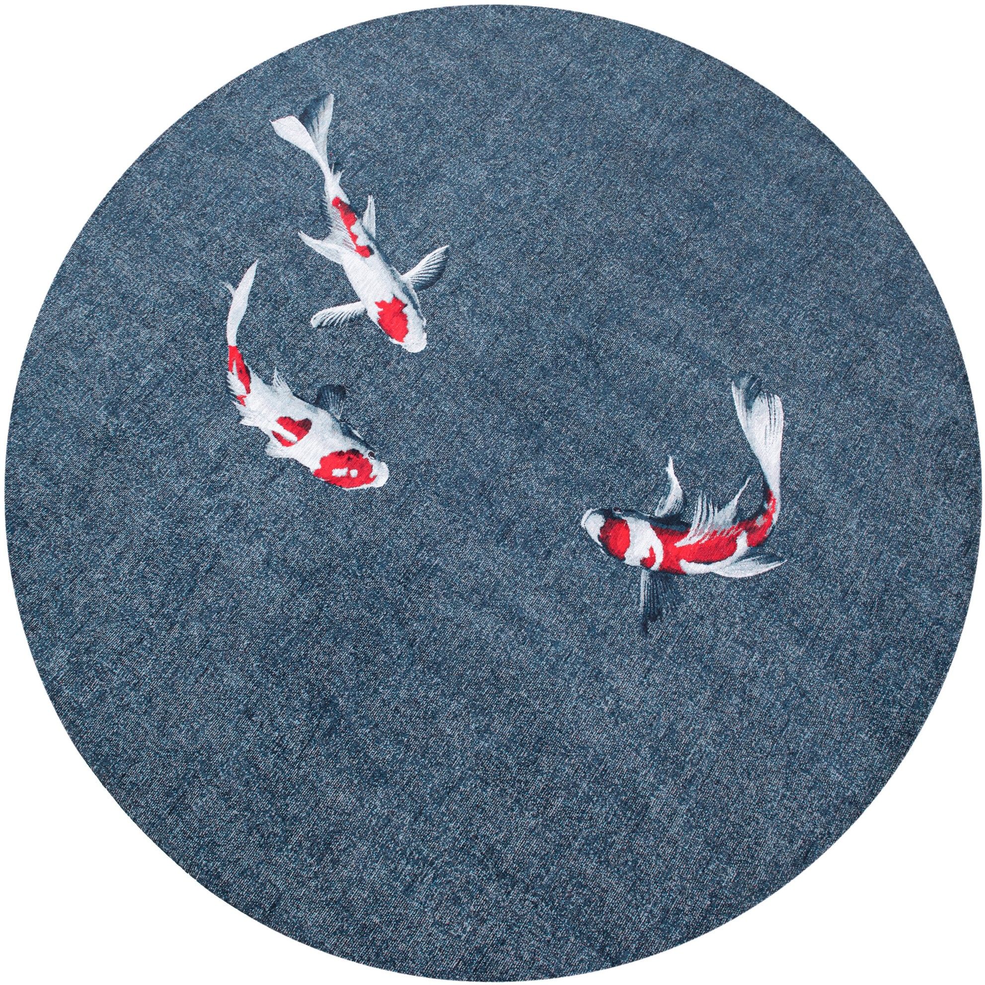 Vloerkleed Japanese Pond 9390 Pop  | Louis de Poortere⌀240  x H0.3 cm