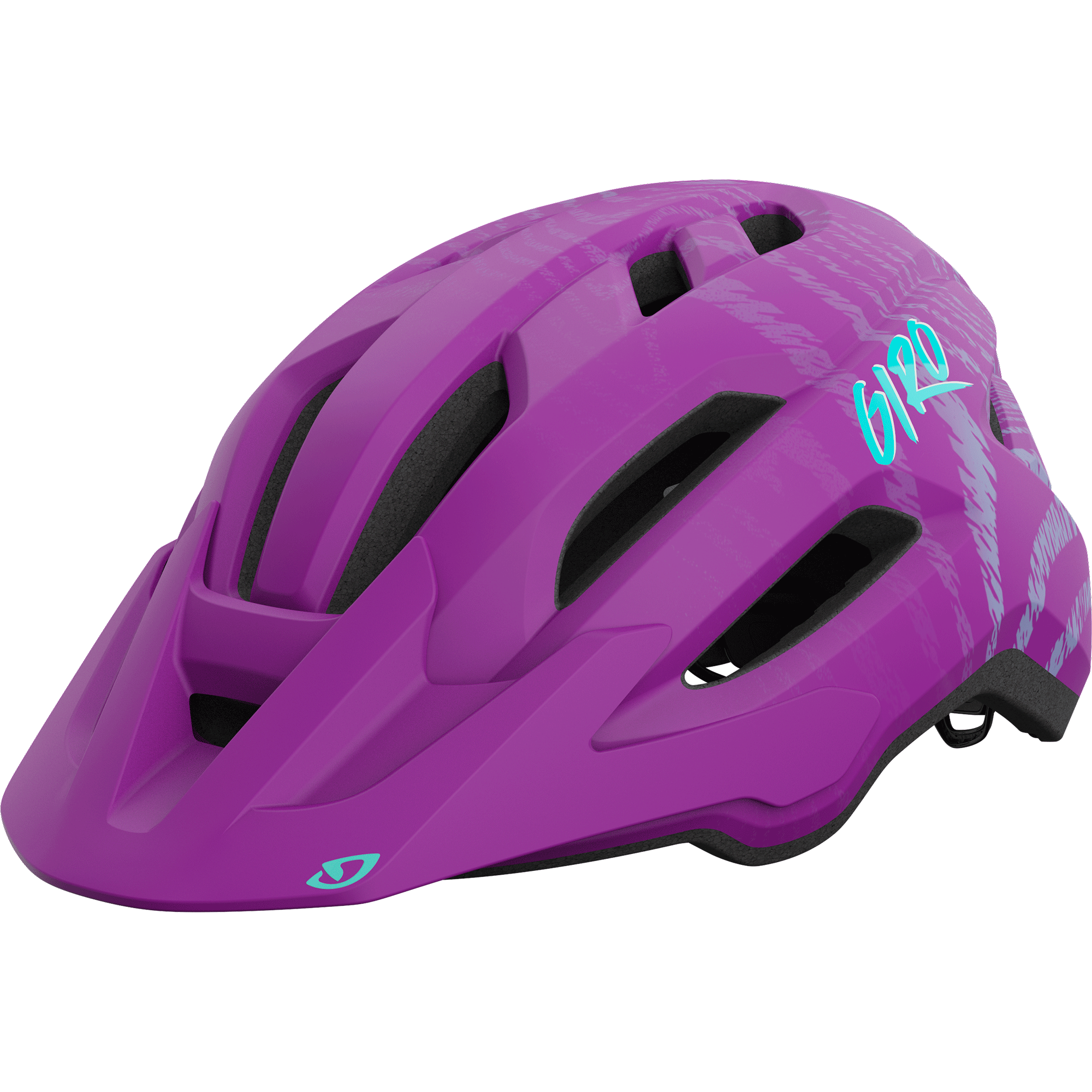 Giro Fixture II Kinder Fahrradhelm 2025 matte purple ripple