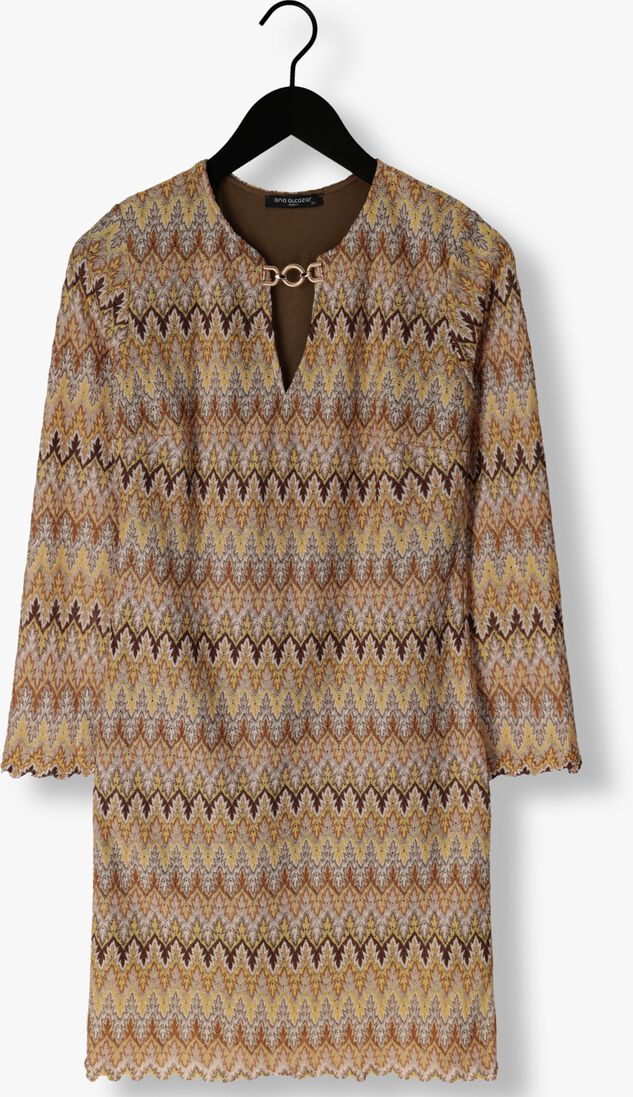 ANA ALCAZAR beige ana alcazar mini jurk tunic dress