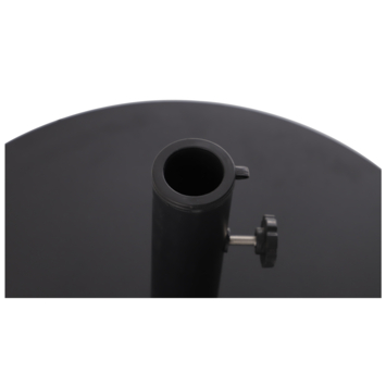 Handson parasolvoet zwart rond 620 mm staal