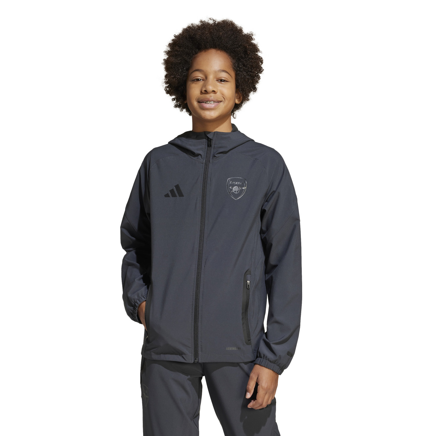 Adidas Arsenal Vis Tech Vest 2024-2025 Kids Donkergrijs