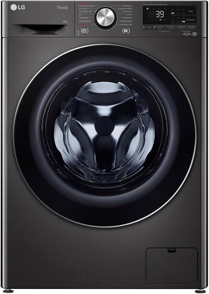 LG Electronics F4WV708P2BA Waschmaschine, Schwarz, 8 kg