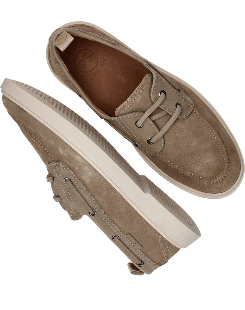 PS Poelman Veterschoenen Beige Heren