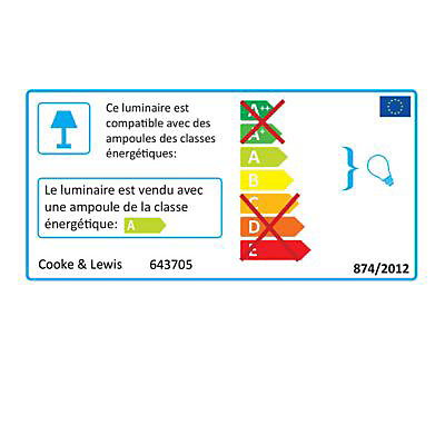 Miroir de salle de bains lumineux LED aspect chêne clair 60 cm, Calao