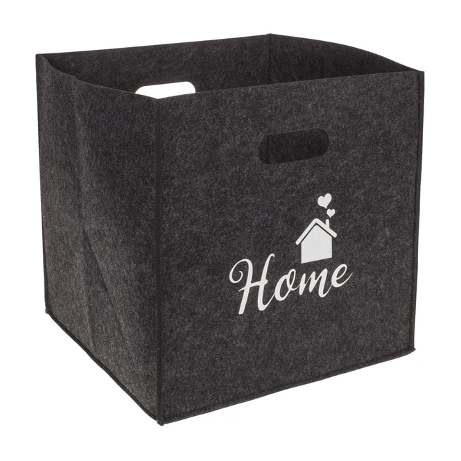 Box aus Filz - Home oder Zuhause - ca. 32 x 32 x 32 cm - 1 Stück