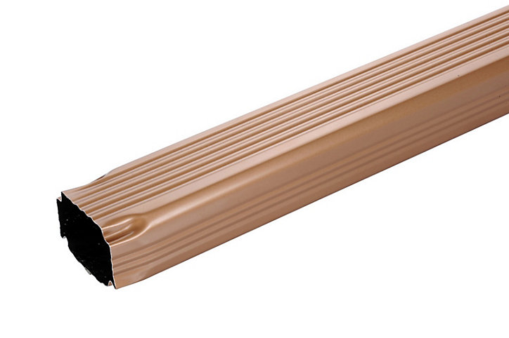 Tuyau de descente aluminium miel L.2 m