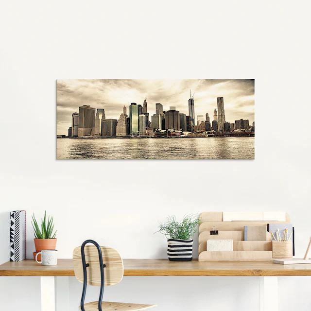 Artland Glasbild »Lower Manhattan Skyline« Amerika 1 Stk. tlg. in verschiedenen Grössen