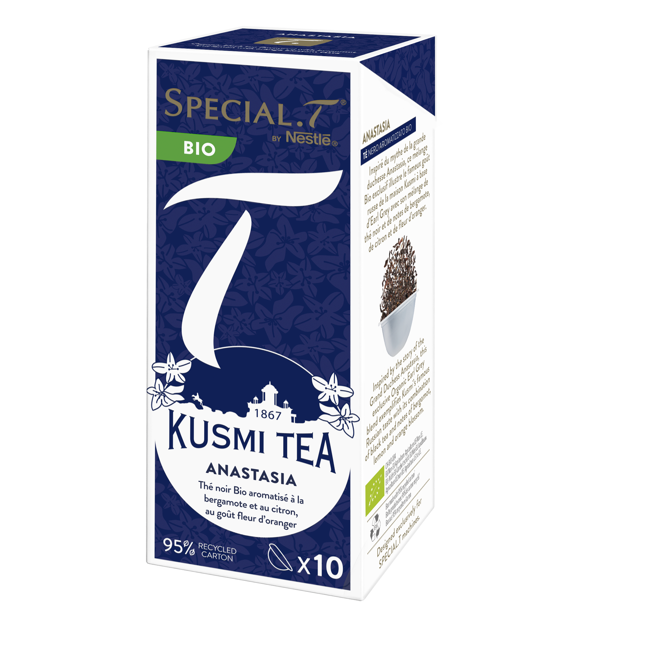Capsules Anastasia - Special.T-Thé noir earl grey bio, citron