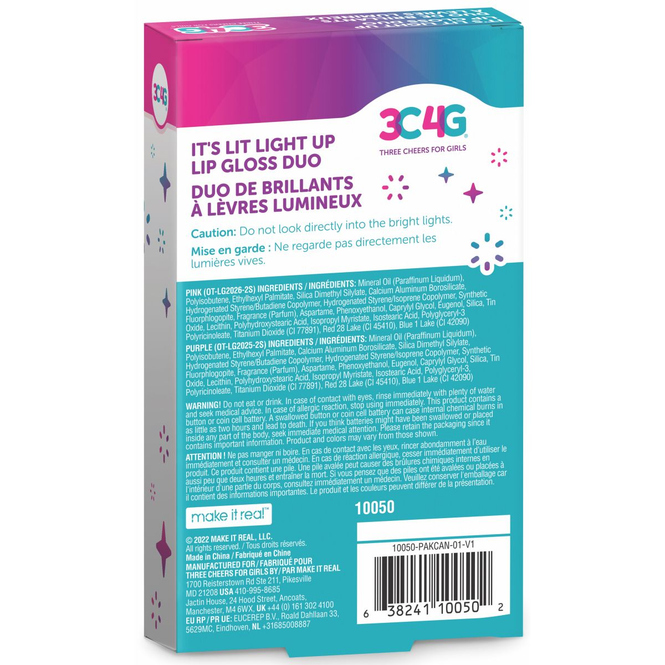 3C4G - Three Cheers for Girls - Light Up Lipgloss Duo - 2er Set