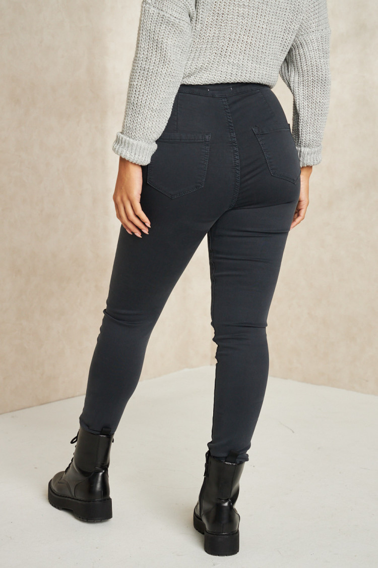 Jeans skinny gris foncé