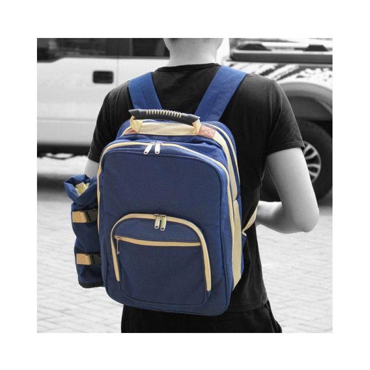 26in1 Outdoor Picknick Camping Rucksack für bis zu 4 Personen - Blau