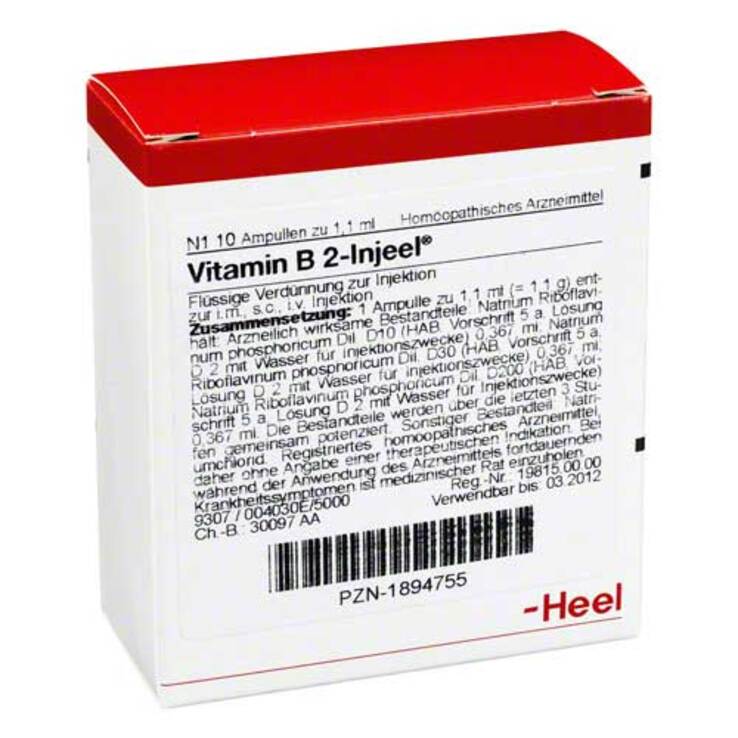 Vitamin B2 Injeel Ampullen, 10 St