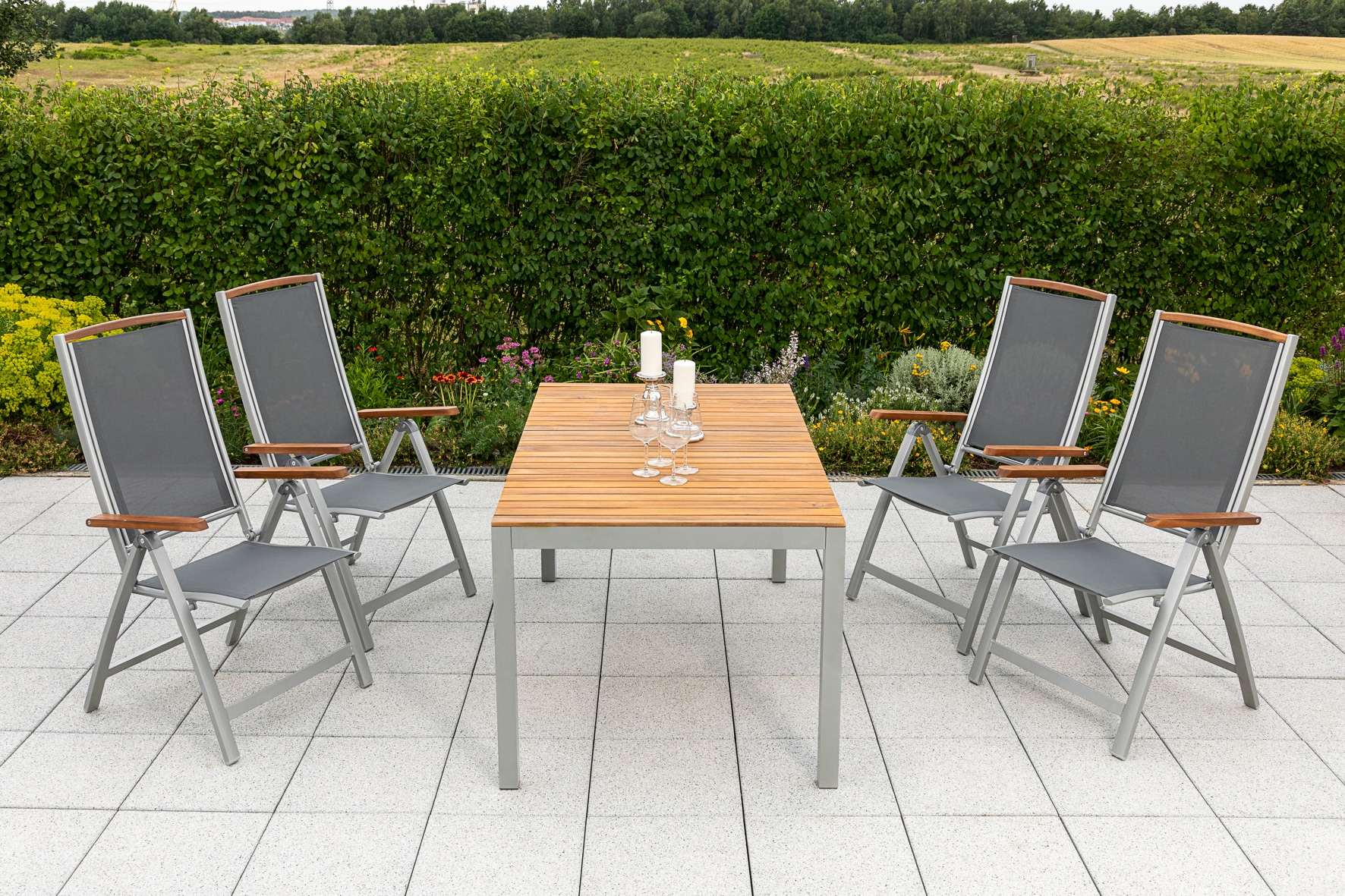 Merxx Siena Set 5tlg. Tisch 150x90 cm