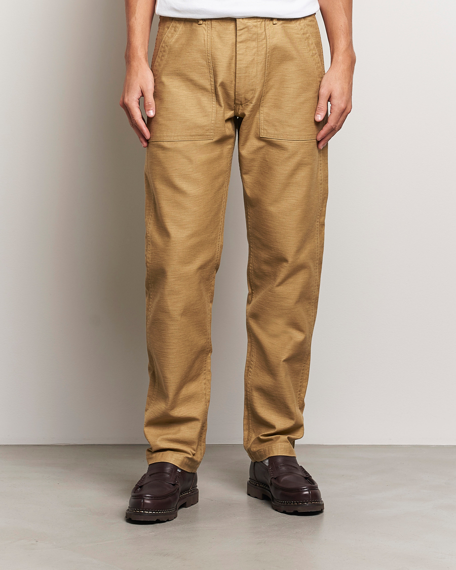 orSlow Slim Fit Original Sateen Fatigue Pants Khaki