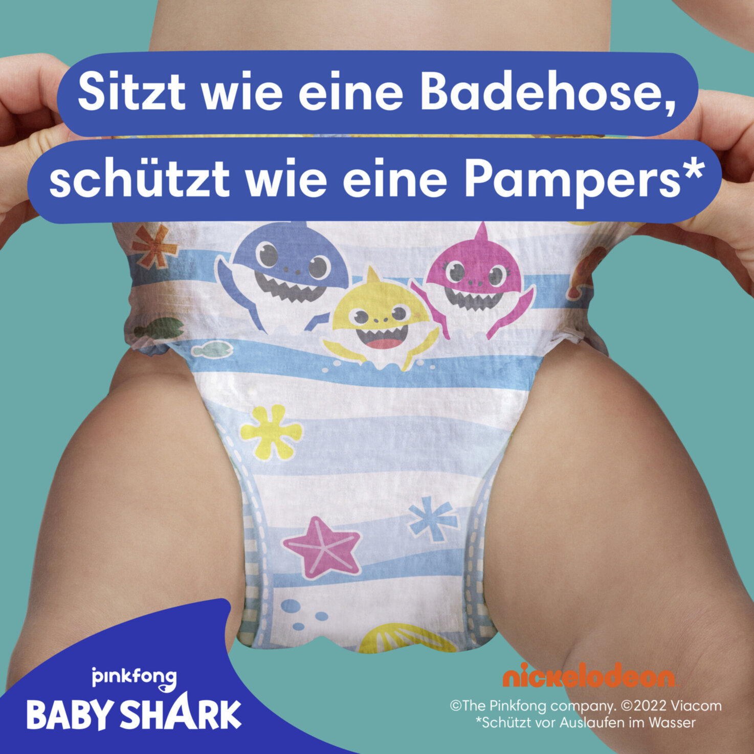 Pampers Badewindeln Splashers Grösse 5-6, 14kg+, 10 Stück