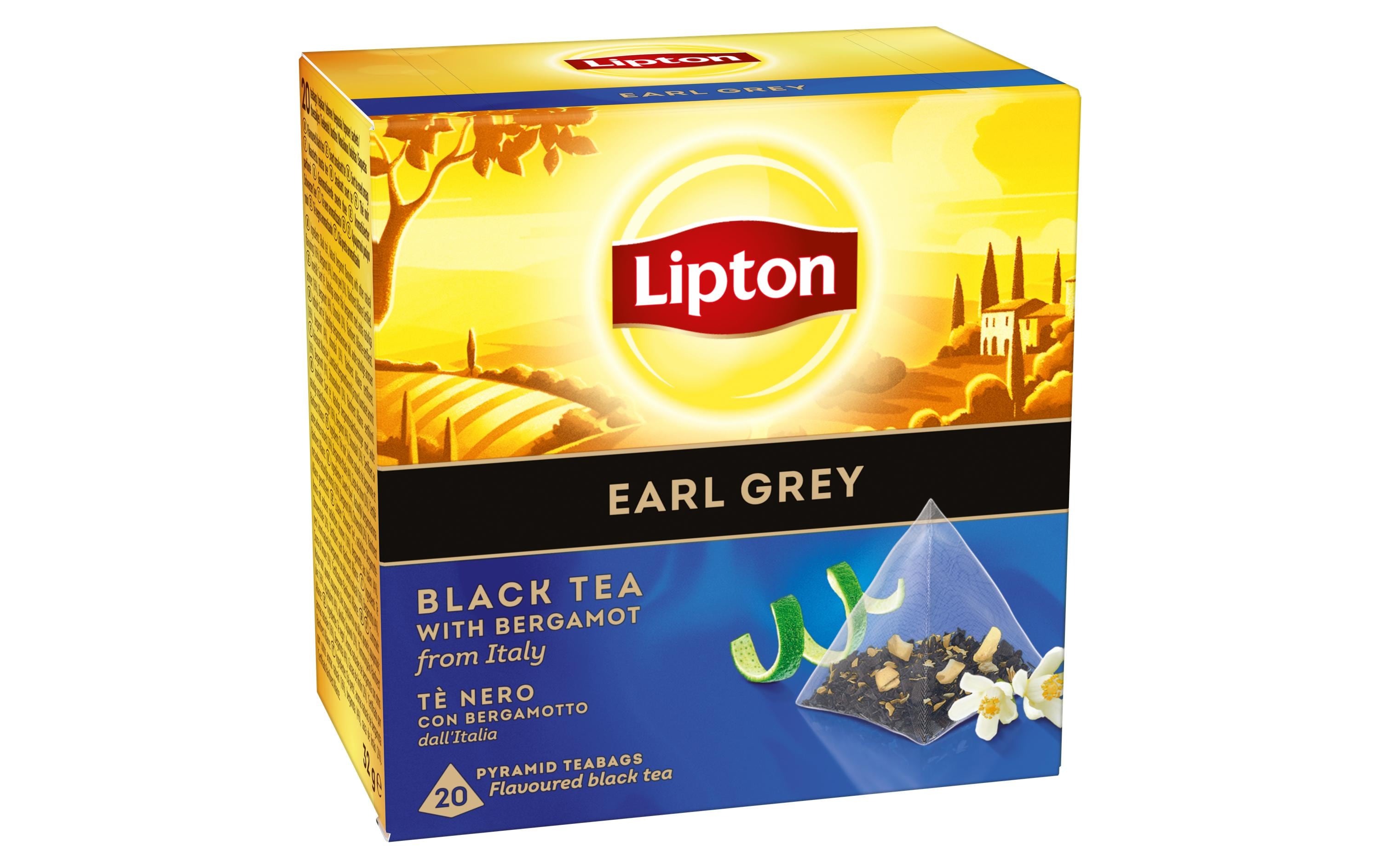 Teebeutel Schwarztee Earl Grey 20 StückTee mit Bergamotte aus Italien