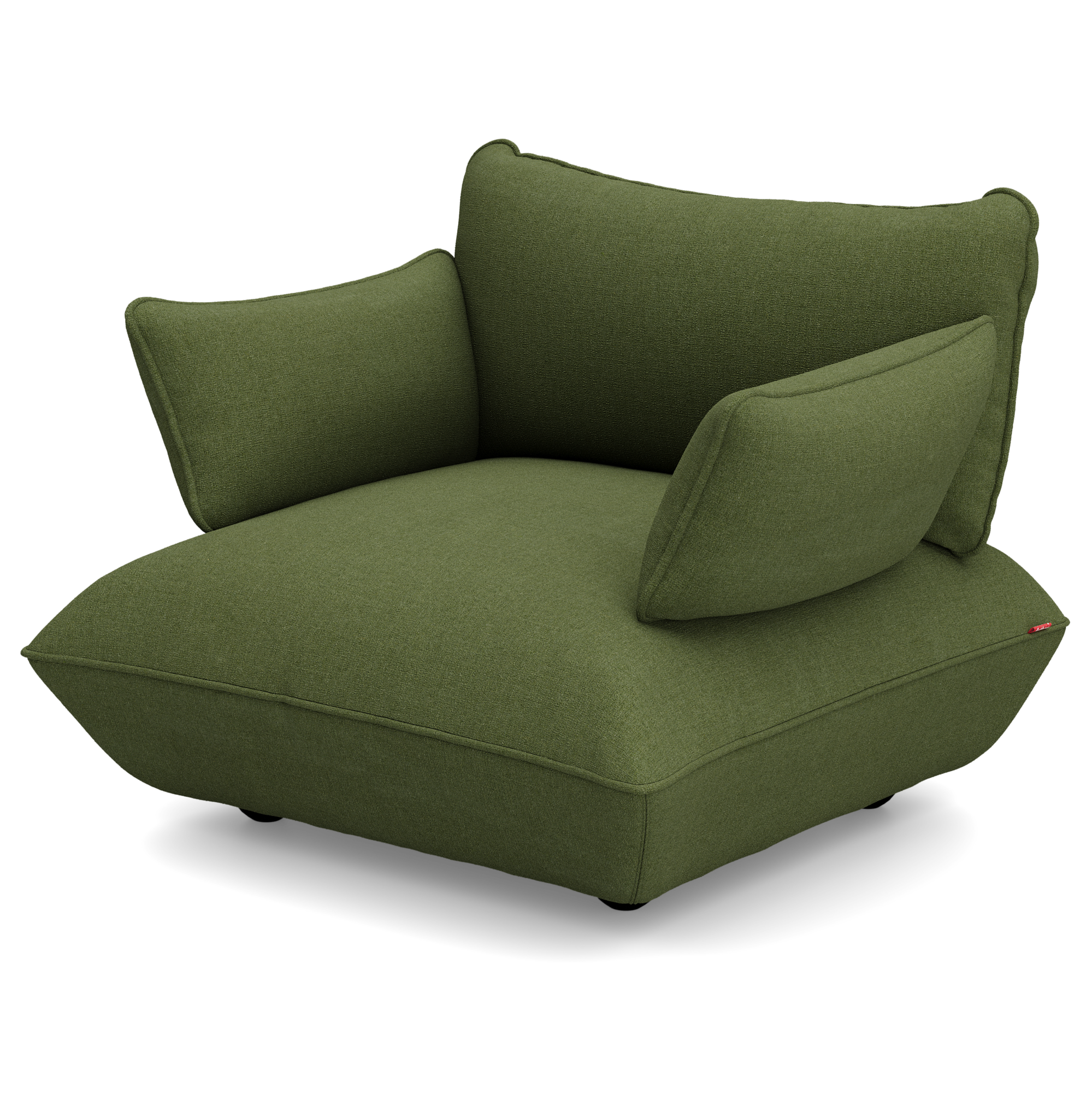 Fauteuil Sumo loveseat boucle recycled leaf green
