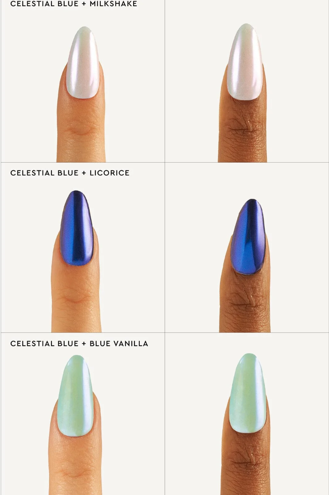 Le Mini Macaron Stardust Liquid Nail Powder celestial blue