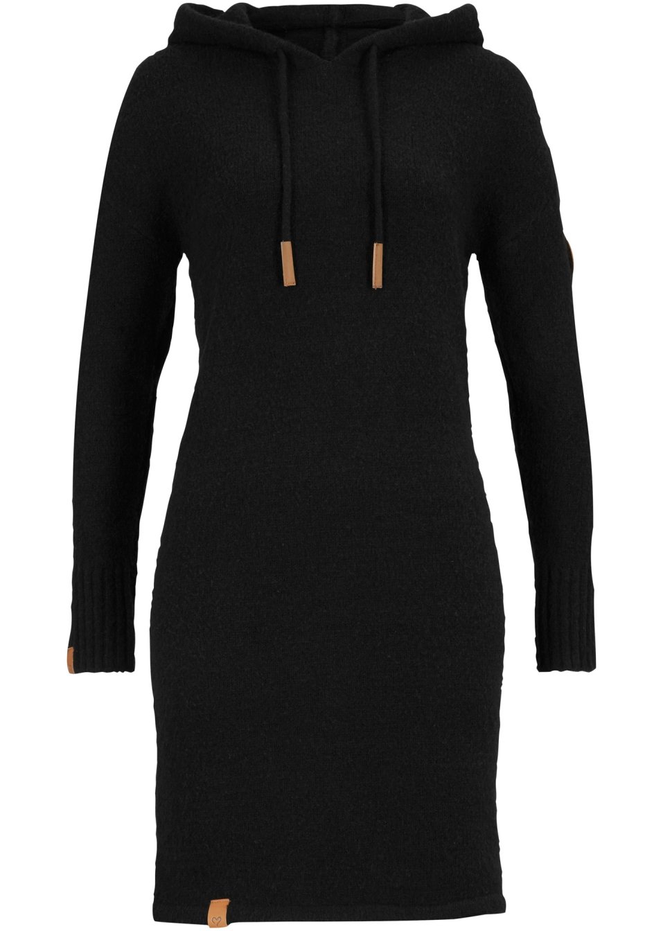 Robe en maille à capuche