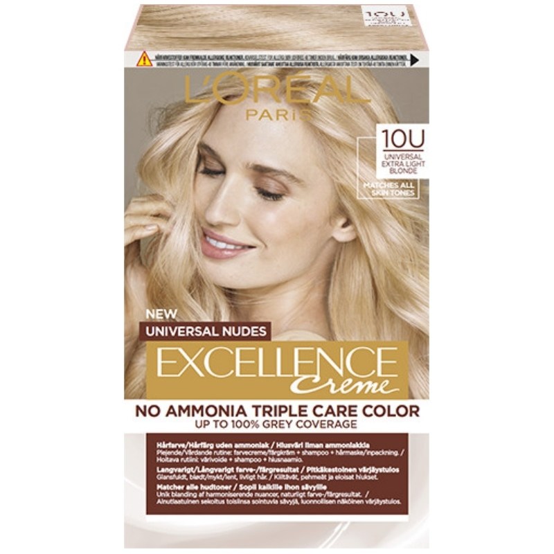 L'Oréal Paris Excellence Universal Nudes 192 ml - 10U Extra Light Blonde