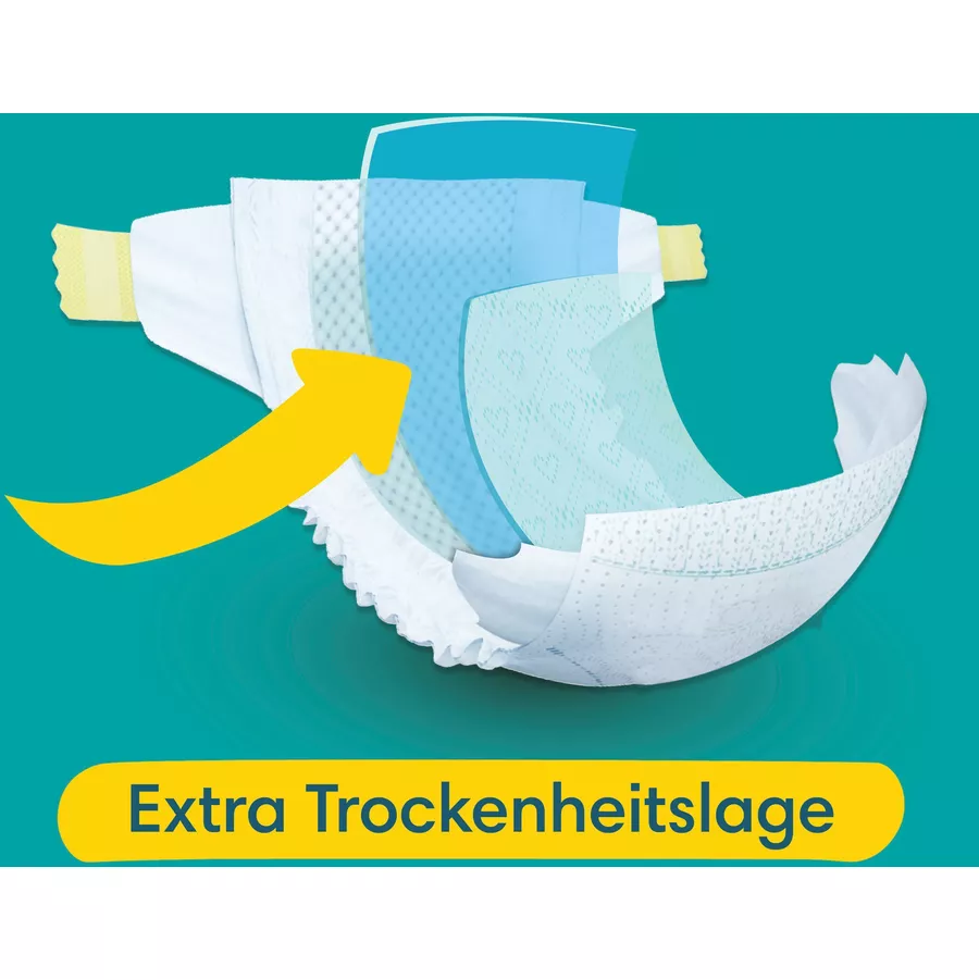 Pampers Baby-Dry Windeln, Gr. 5 Junior, 11-16kg, Maxi Pack (1 x 90 Windeln)