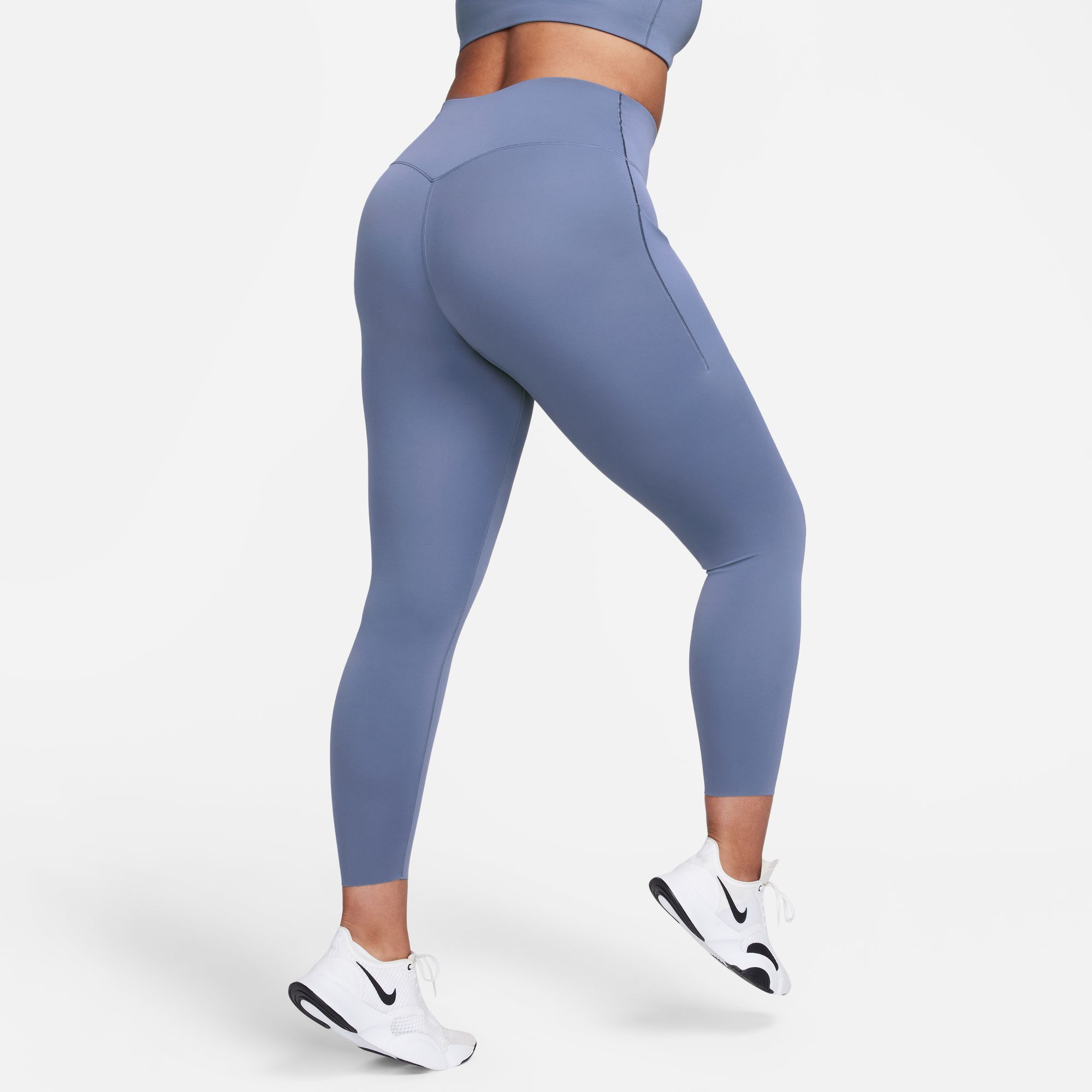 Universal High-Waisted 7/8 Leggings Dame 491/Diffused Blue/Black