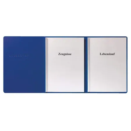 Herlitz Karton-Bewerbungsmappe A4 3tlg.blau