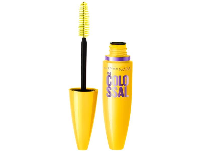 Maybelline Mascara Colossal 100% Black Schwarze Wimperntusche mit schwarzen Pigmenten für voluminöse Wimpern