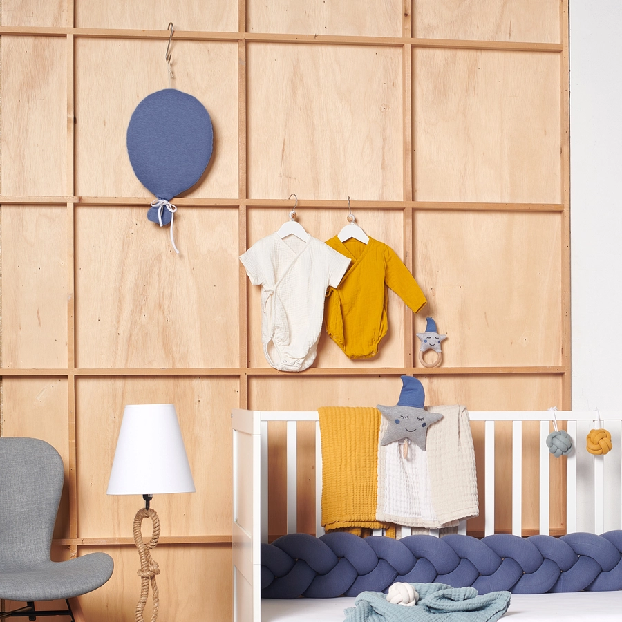 Nordic Coast Company Dekokissen Ballon blau