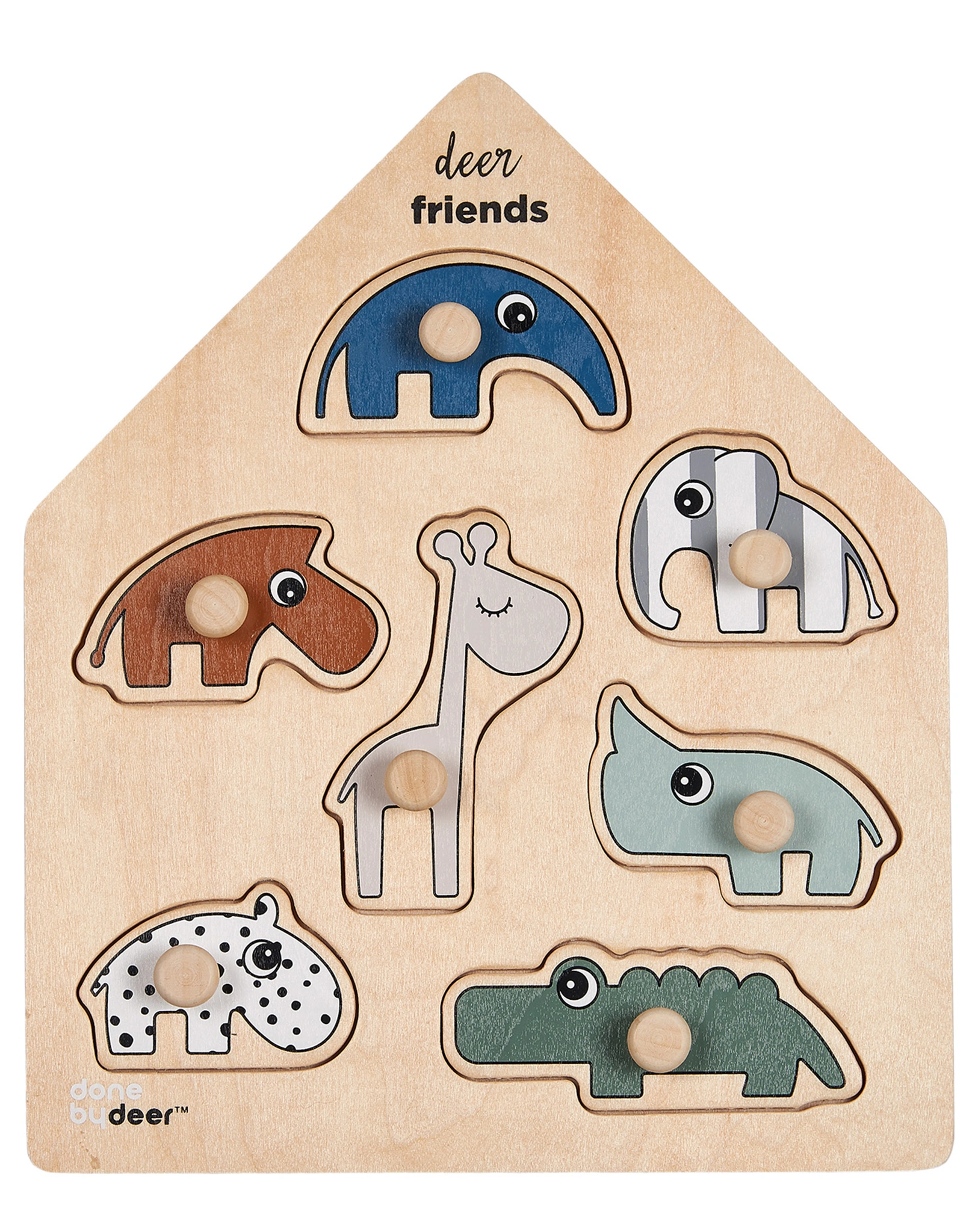 Steckpuzzle DEER FRIENDS in bunt