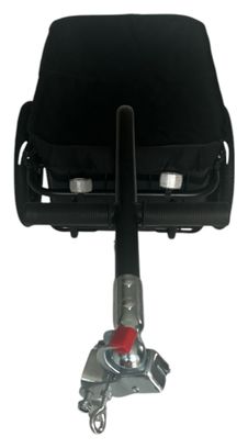 Remorque vélo 70L Bagages Remorque vélo avec caisse Trolley   Réflecteurs - Noir