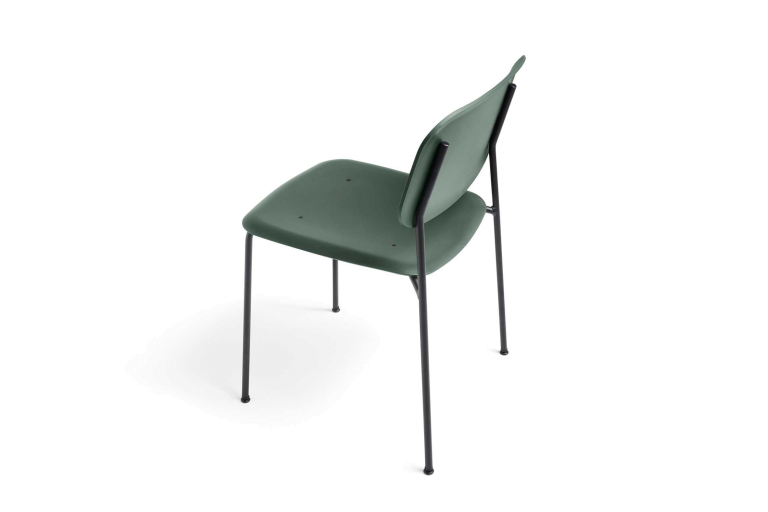 Hay Soft Edge 45 stoel zwart gepoedercoat onderst Hunter