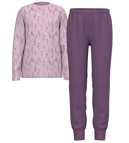 Name It Natt?j - Blåse/Bukser - Noos - NkfNightset - Dawn Pink