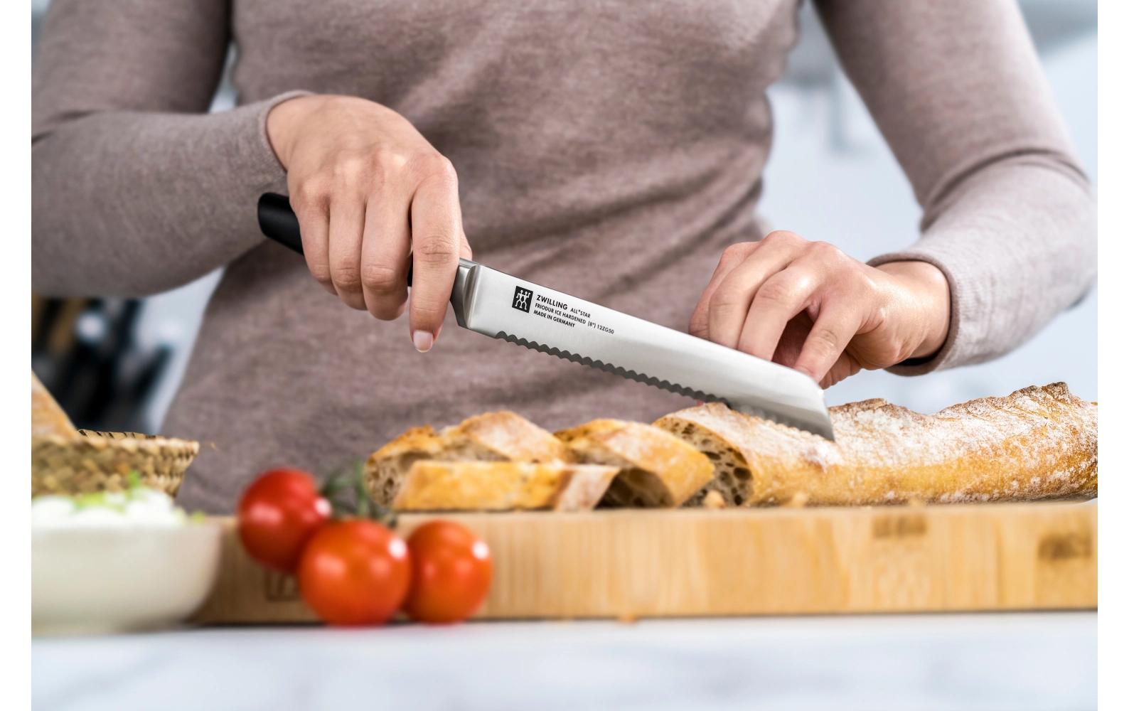 Küchenmesser All Star 20 cm, Chrome-Silber<br>Brotmesser