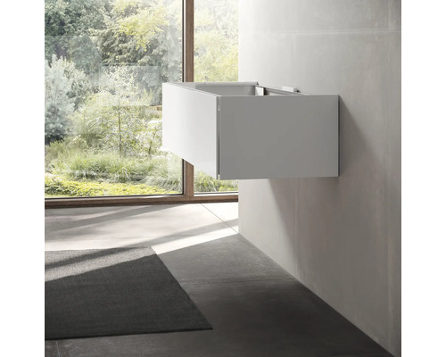 KEUCO Edition 11 wastafelmeubel, BxHxD 140 x 35 x 53,5 cm, glanzend wit front met verlichting, 31361300100