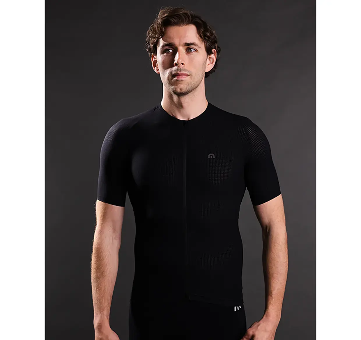 Megmeister Aero Woven Summer Fietsshirt korte Mouwen Zwart Heren