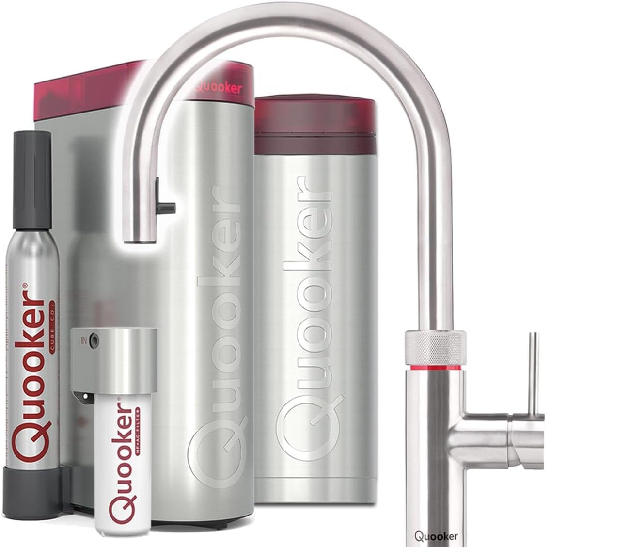 Quooker PRO3 & CUBE | Flex RVS (Voll-Edelstahl) inkl. Cube-Filter