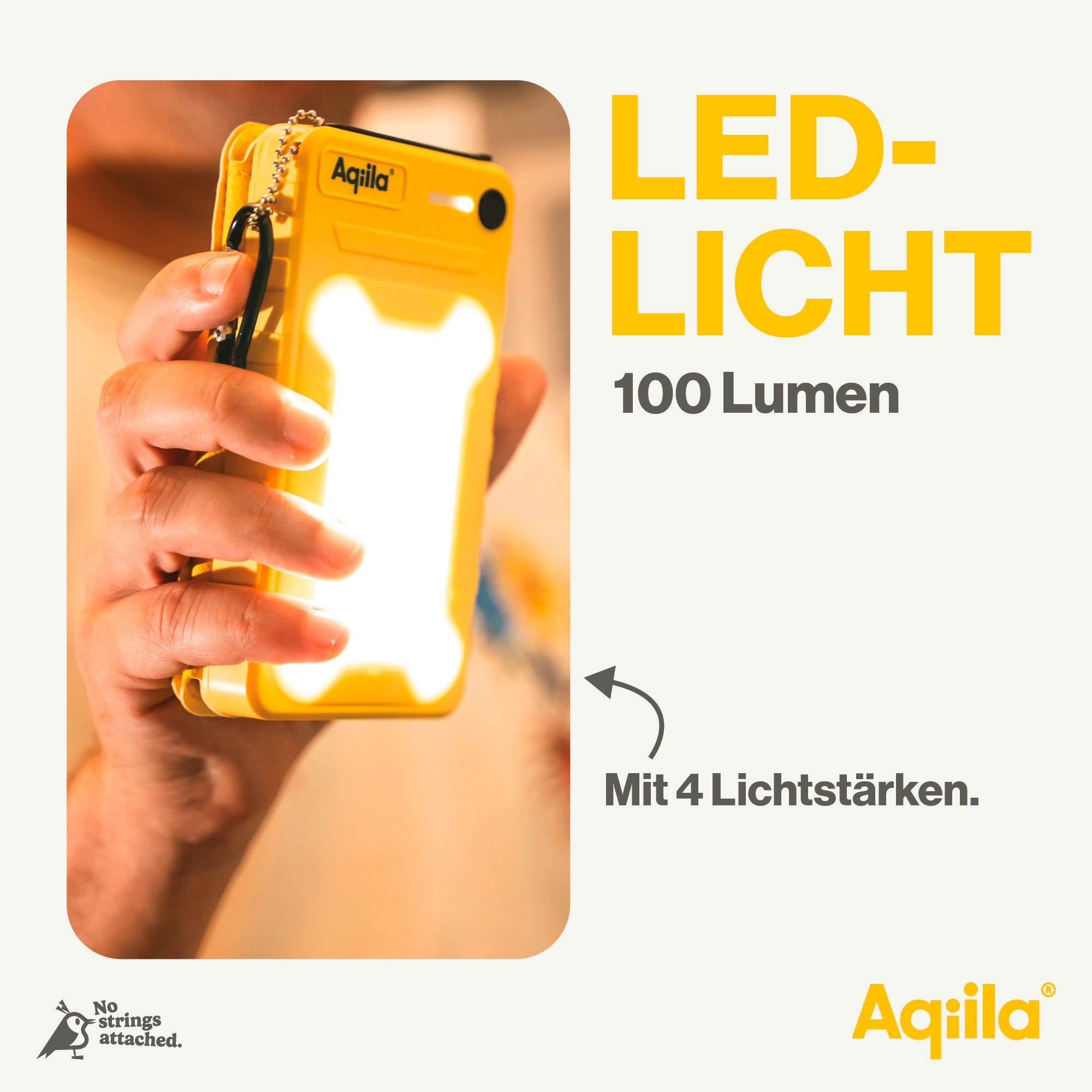 Aqilla Powerbird Solar Powerbank 20 W gelb 20000 mAh