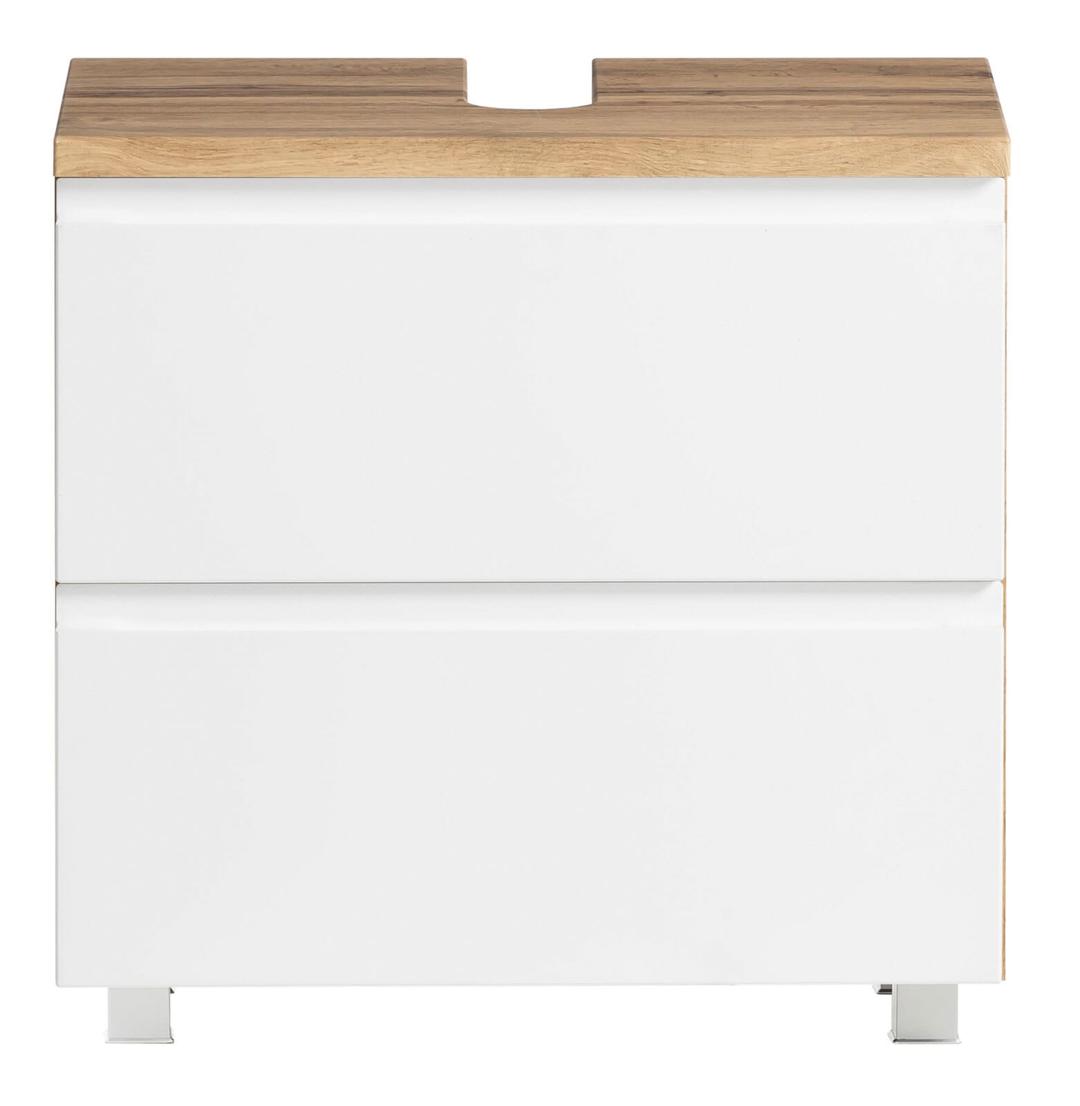 Waschtischkombination Gent weiß/braun B/H/T 60x200x35 cm