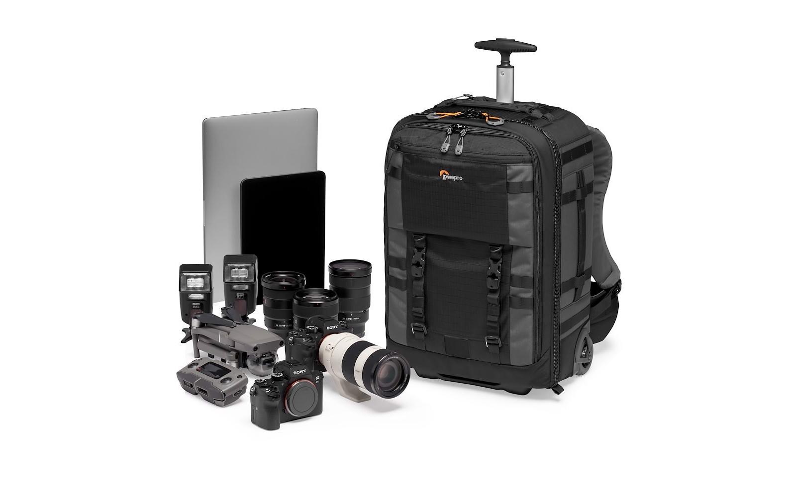 Fotorucksack Pro Trekker RLX 450 AW II (GRL)<br>Rucksack-Roller für Profifotografen zur Organisation der Ausrüstung in einem kompakten Handgepäckformat